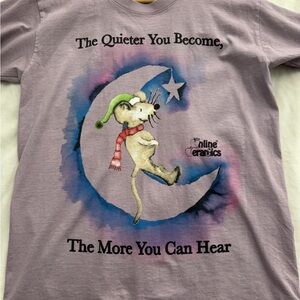 New Online Ceramics Mouse on the Moon Tee